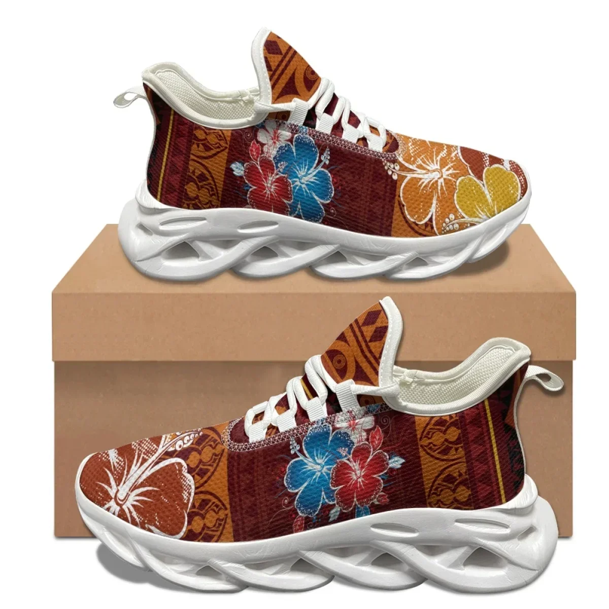 Hawaiian Hibiscus Comfortable  - Men'S Shoes Basketball บทวิจารณ์และราคา