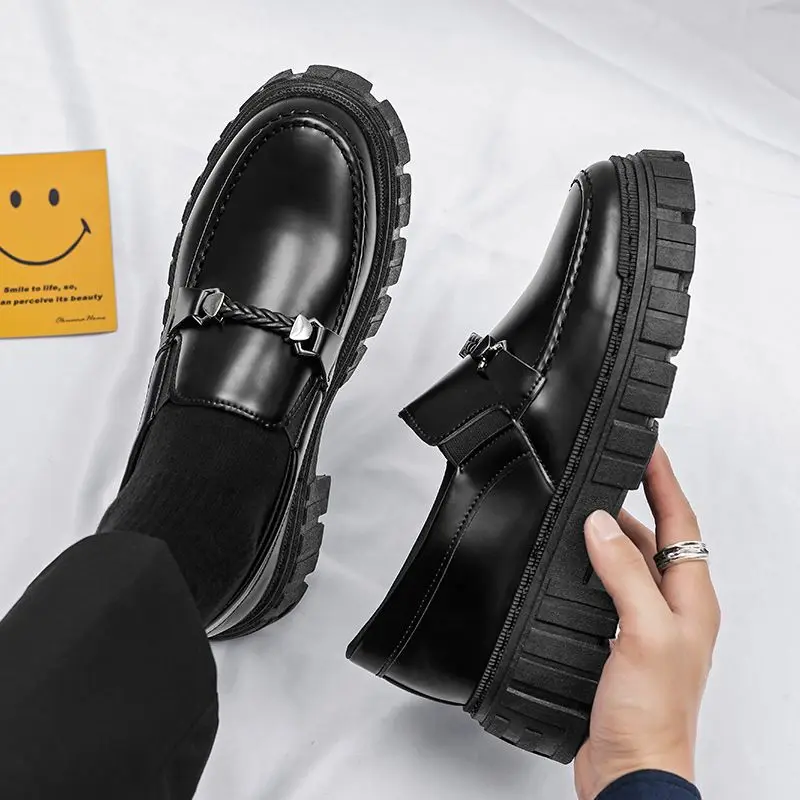 Platform Men's Leather Loafers - Men Shoes Prada บทวิจารณ์และราคา