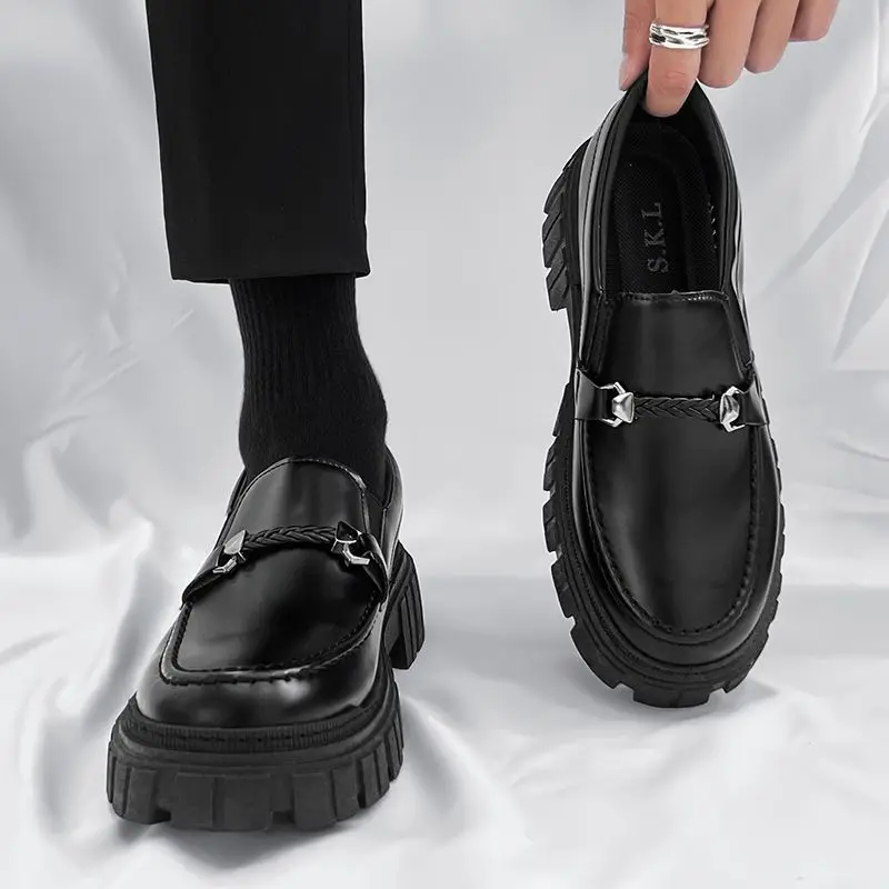 Platform Men's Leather Loafers - Men Shoes Prada บทวิจารณ์และราคา