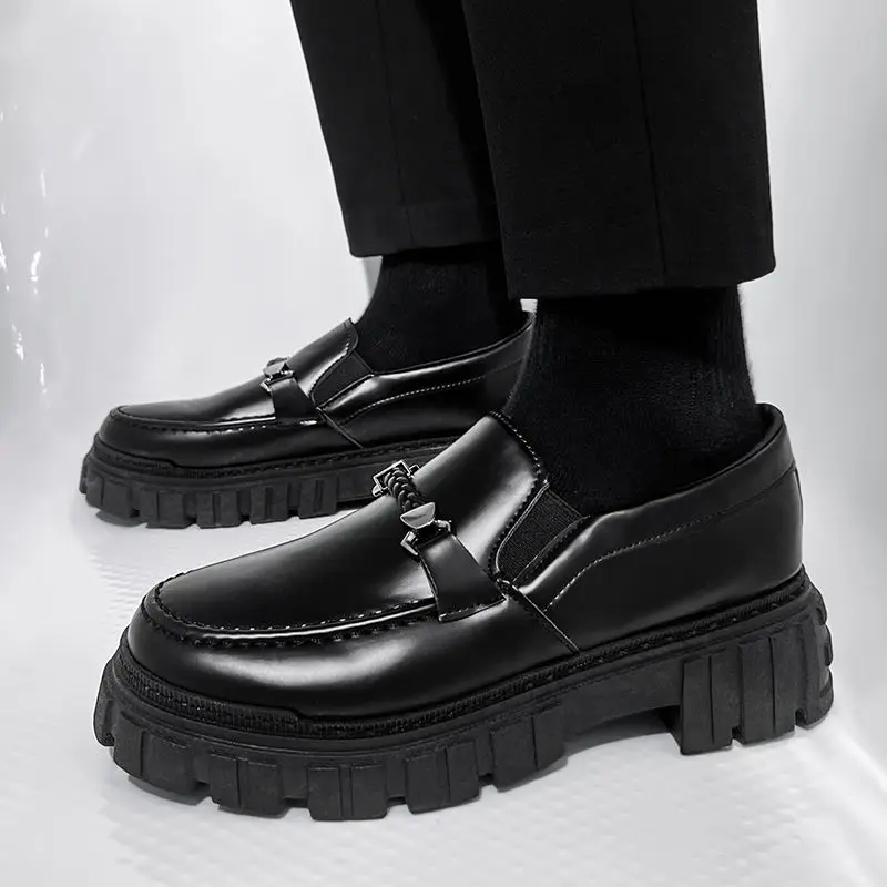 Platform Men's Leather Loafers - Men Shoes Prada บทวิจารณ์และราคา
