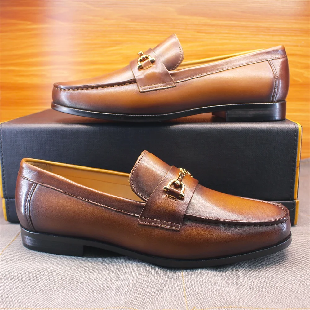 Men's Loafers Dress Shoes roun - Loafer Slip On Men บทวิจารณ์และราคา