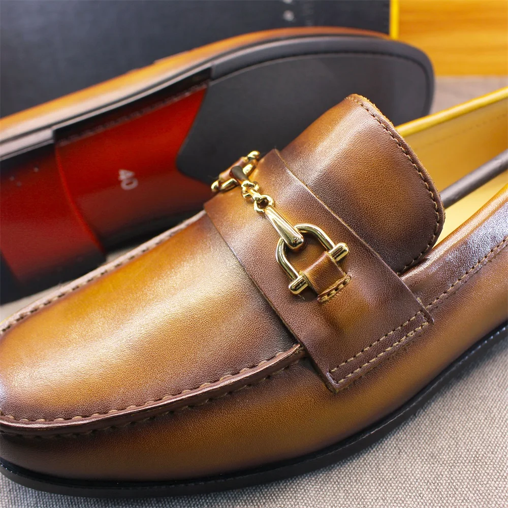 Men's Loafers Dress Shoes roun - Loafer Slip On Men บทวิจารณ์และราคา
