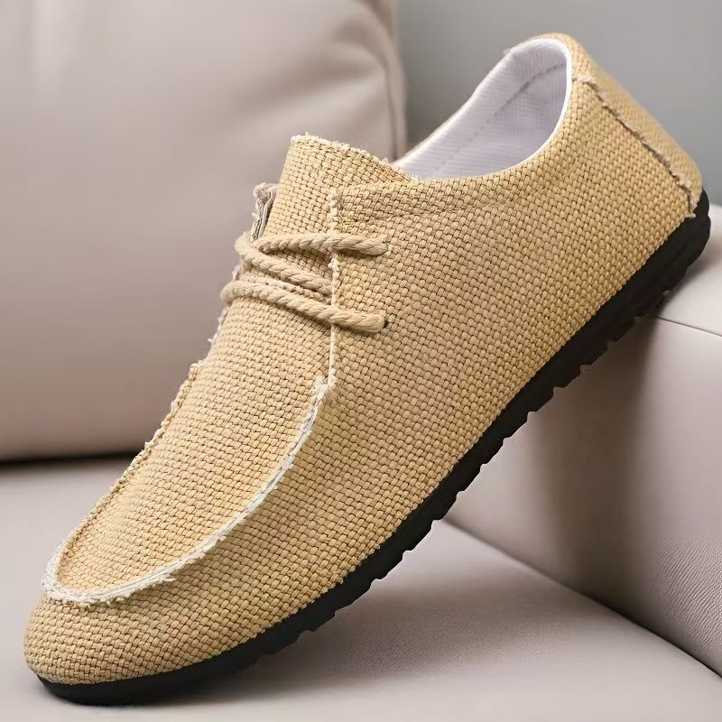 Men Big Size Lace Up Canvas Sh - Men'S Shoes For Work บทวิจารณ์และราคา
