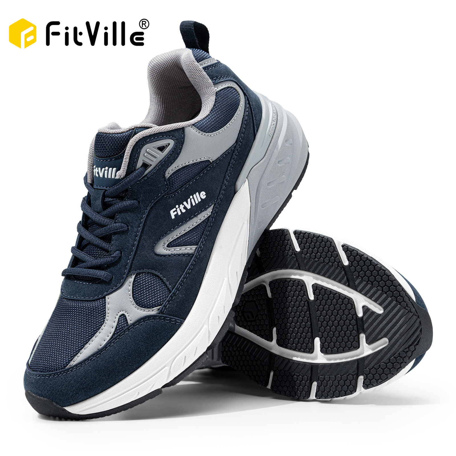 FitVille Newest Walking Shoes  - Men'S Shoes For Plantar Fasciitis บทวิจารณ์และราคา