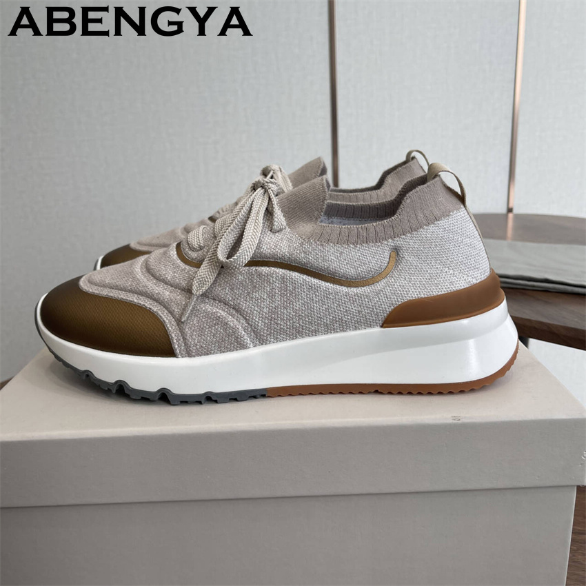Men New Multicolour Knitted lo - Loafer Slip On Men บทวิจารณ์และราคา